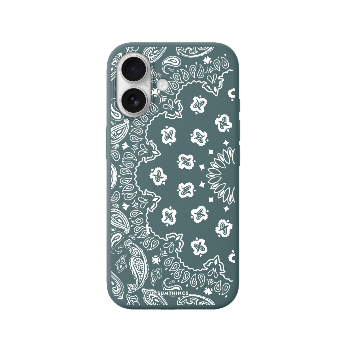 iPhone 17 Paisley Premium Telefon Kılıfı Kaktüs Yeşili - SUMTHINCS