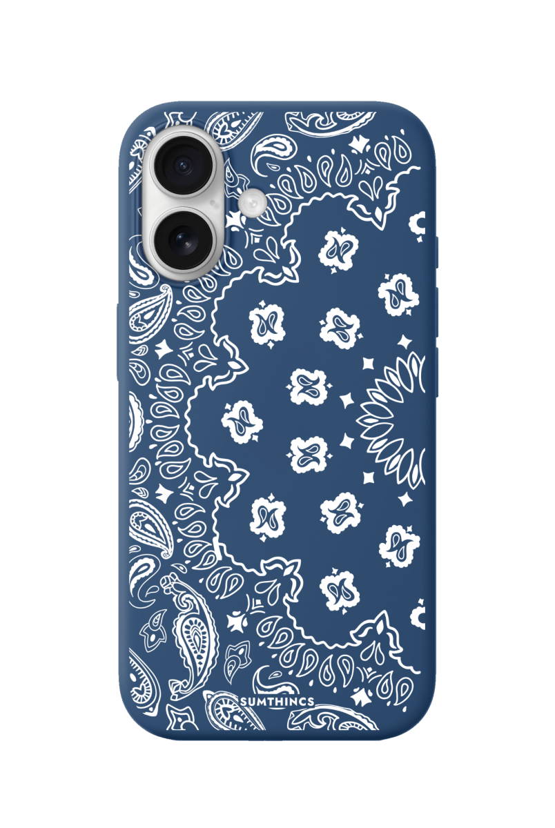 iPhone 17 Paisley Premium Telefon Kılıfı Pasifik Mavi - SUMTHINCS