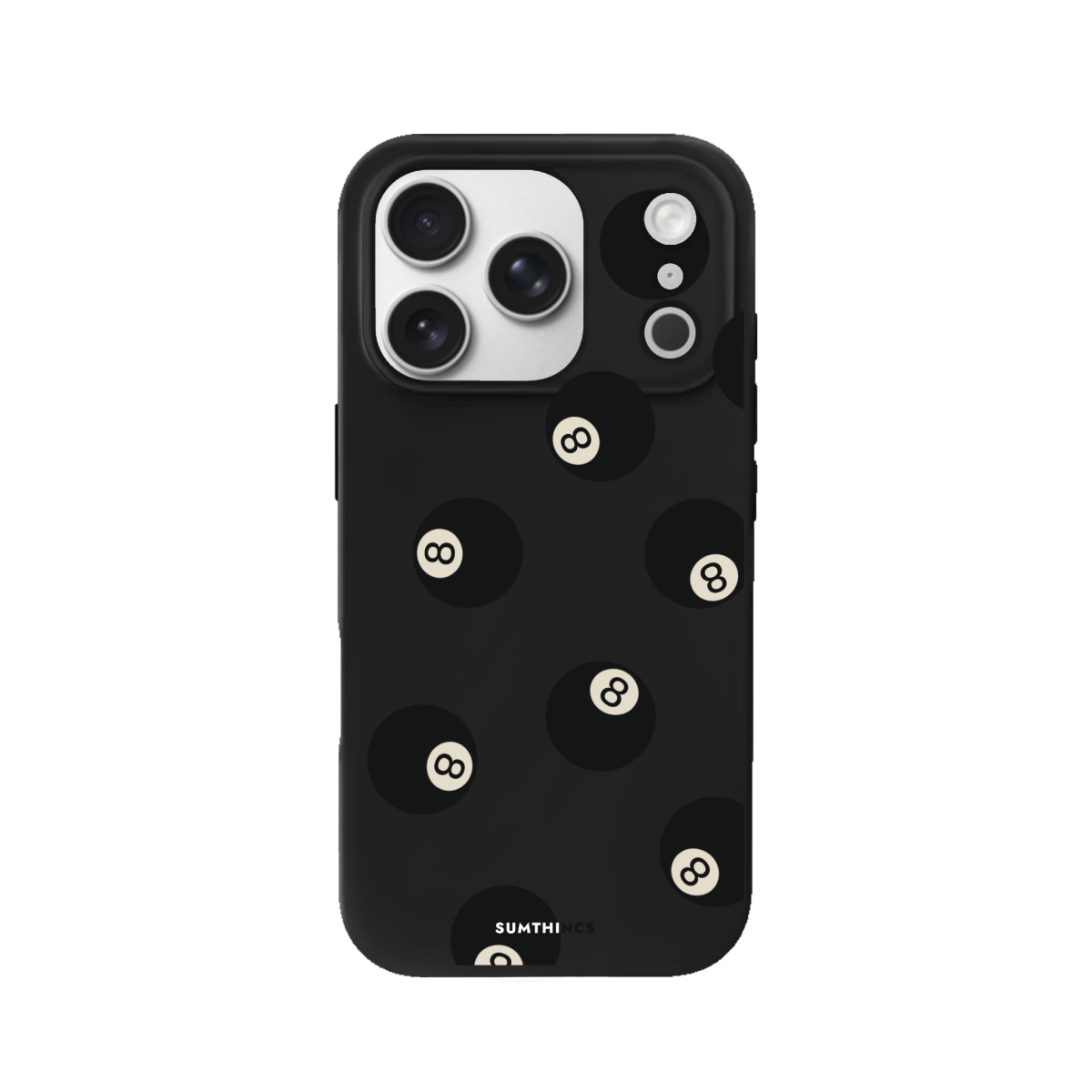 iPhone 17 Pro 8Ball Premium Telefon Kılıfı Siyah - SUMTHINCS