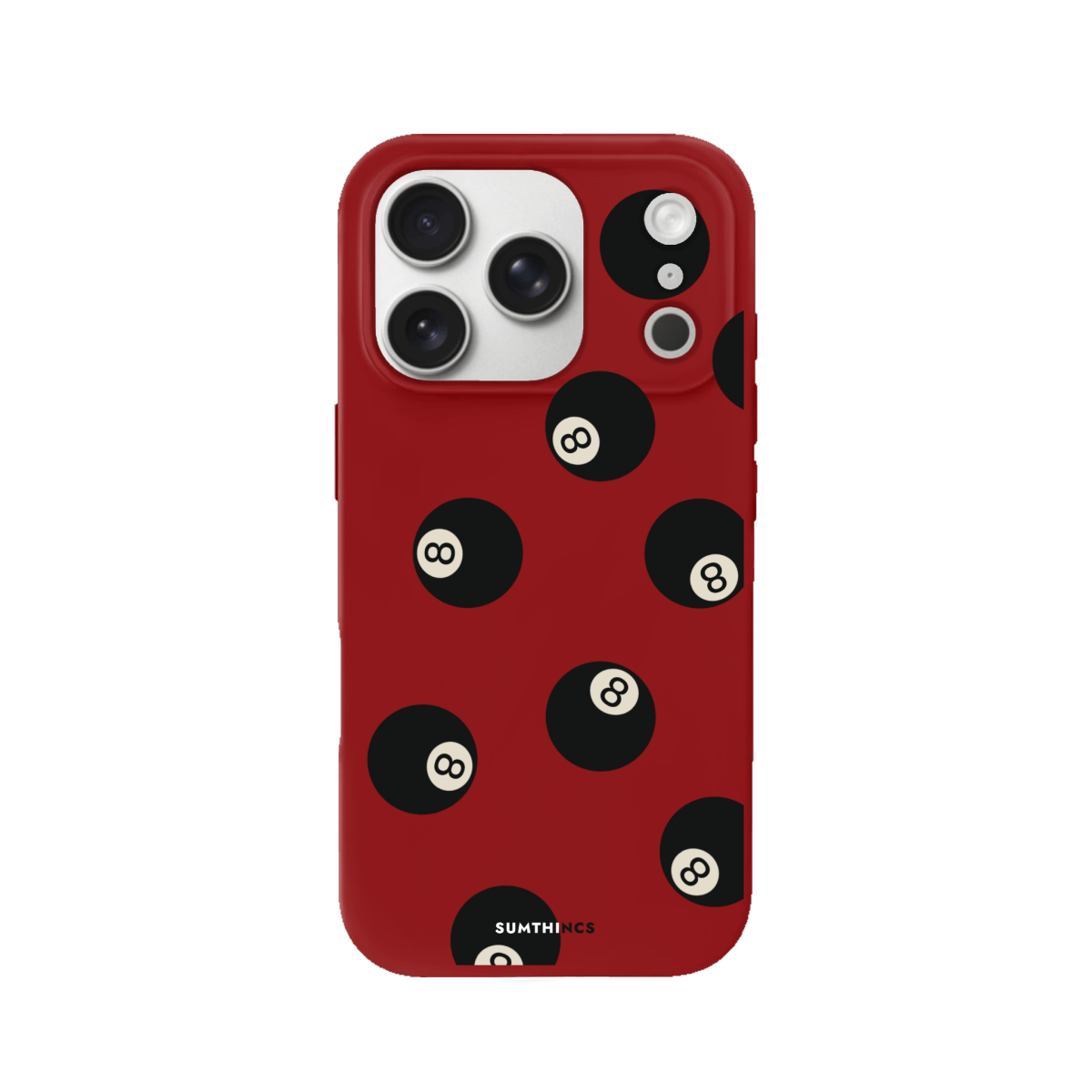 iPhone 17 Pro 8Ball Premium Telefon Kılıfı Kırmızı - SUMTHINCS