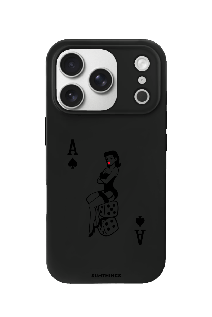 iPhone 17 Pro Ace Queen Premium Telefon Kılıfı Siyah - SUMTHINCS