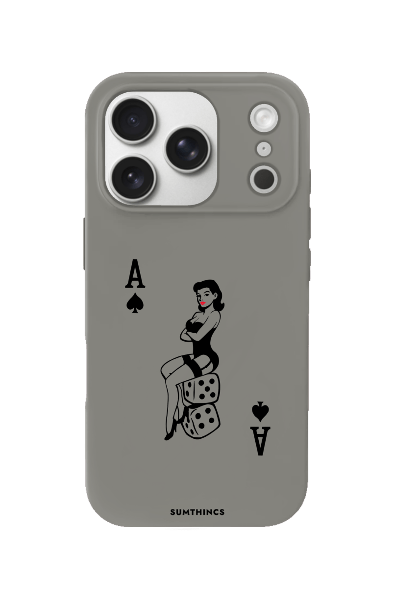 iPhone 17 Pro Ace Queen Premium Telefon Kılıfı Gri - SUMTHINCS