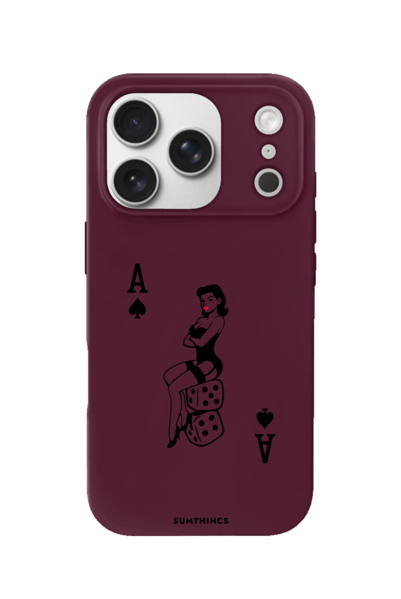 iPhone 17 Pro Ace Queen Premium Telefon Kılıfı Bordo - SUMTHINCS