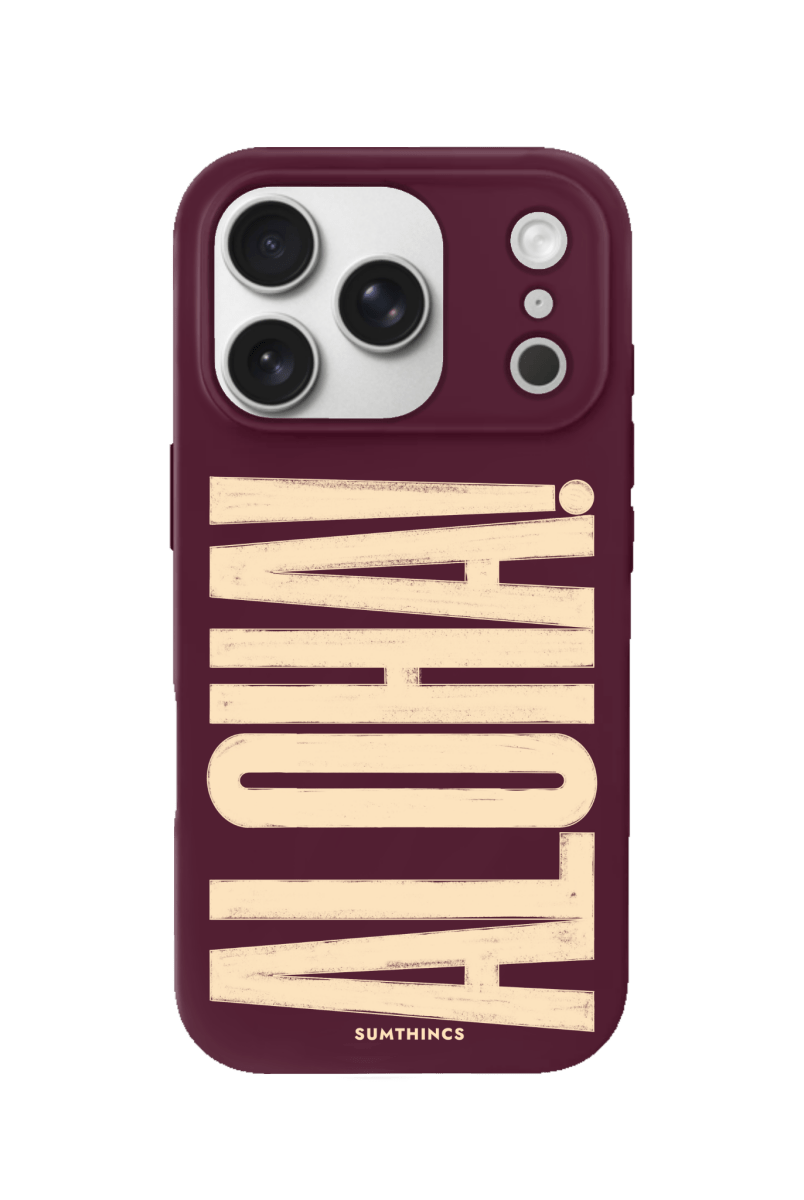 iPhone 17 Pro Aloha Premium Telefon Kılıfı Bordo - SUMTHINCS