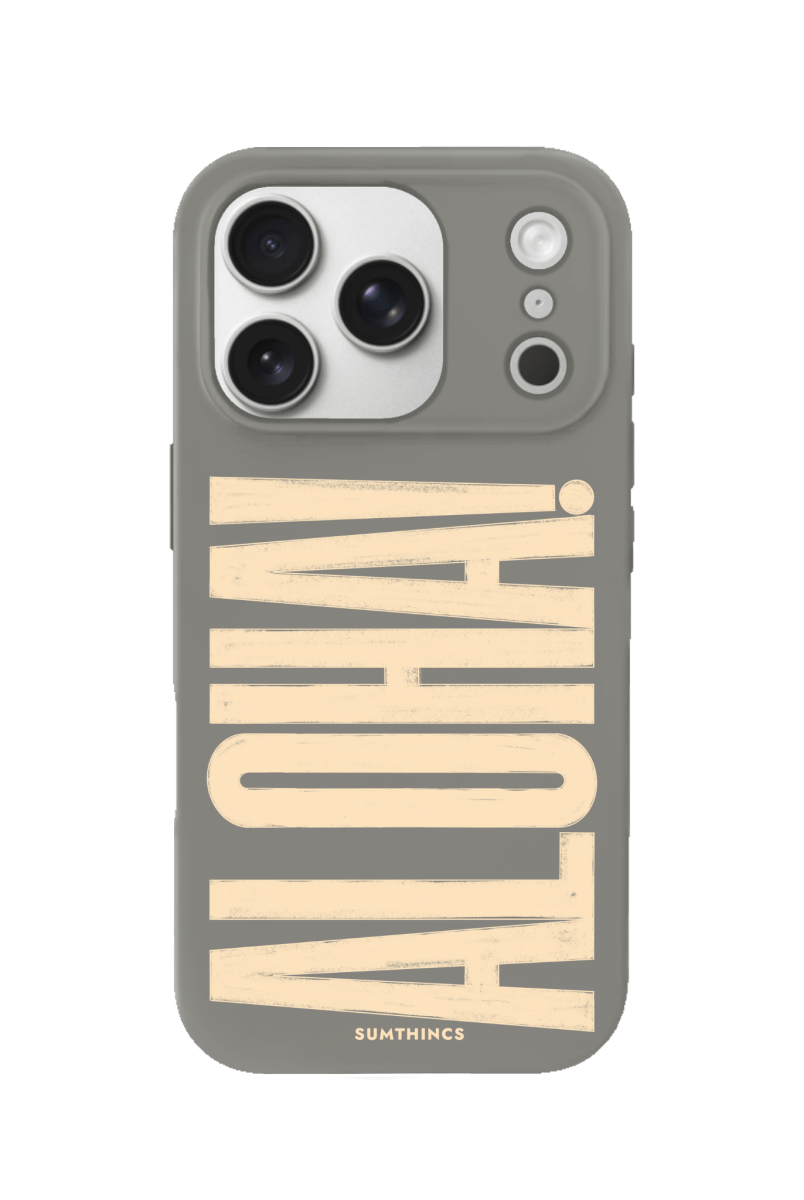 iPhone 17 Pro Aloha Premium Telefon Kılıfı Gri - SUMTHINCS