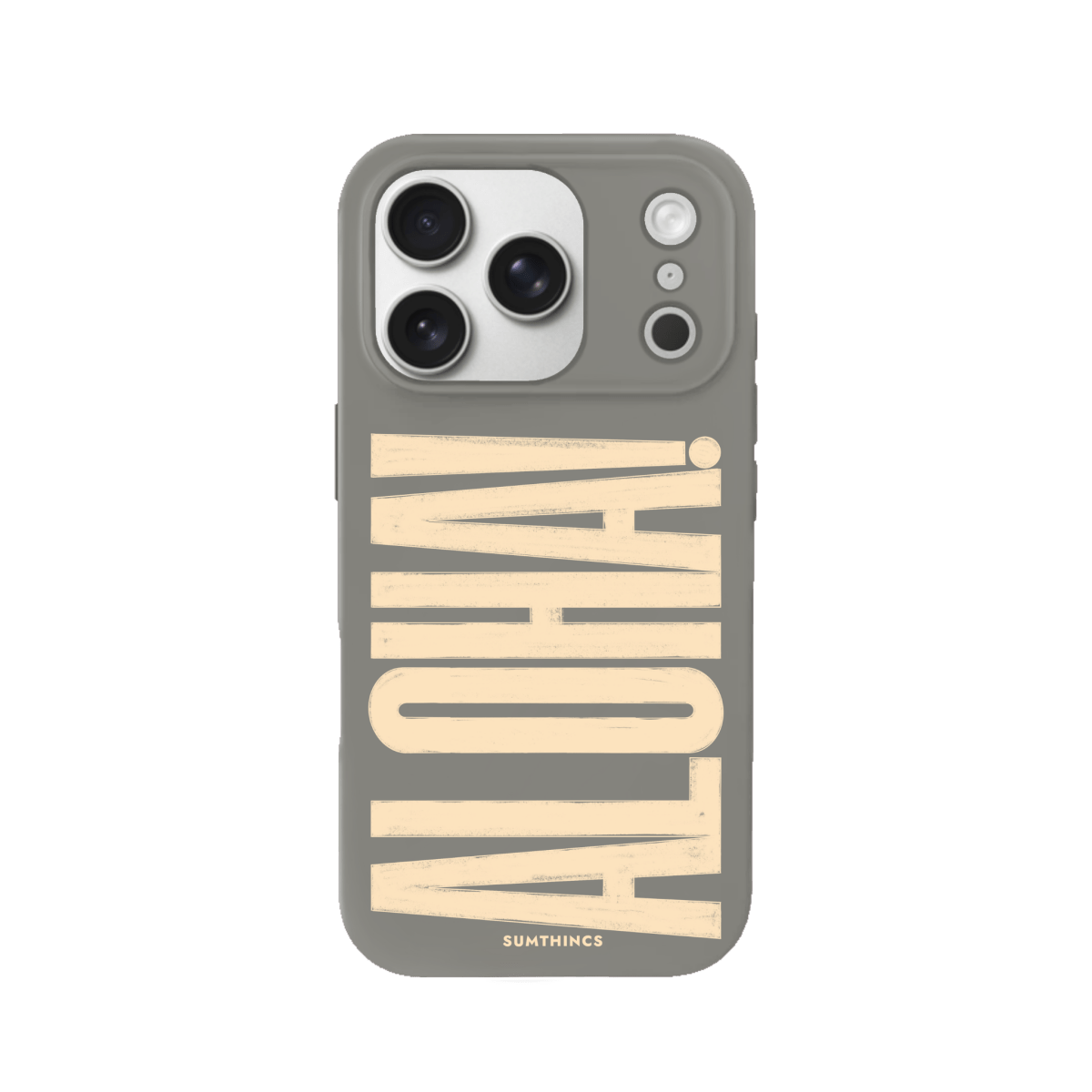 iPhone 17 Pro Aloha Premium Telefon Kılıfı Gri - SUMTHINCS