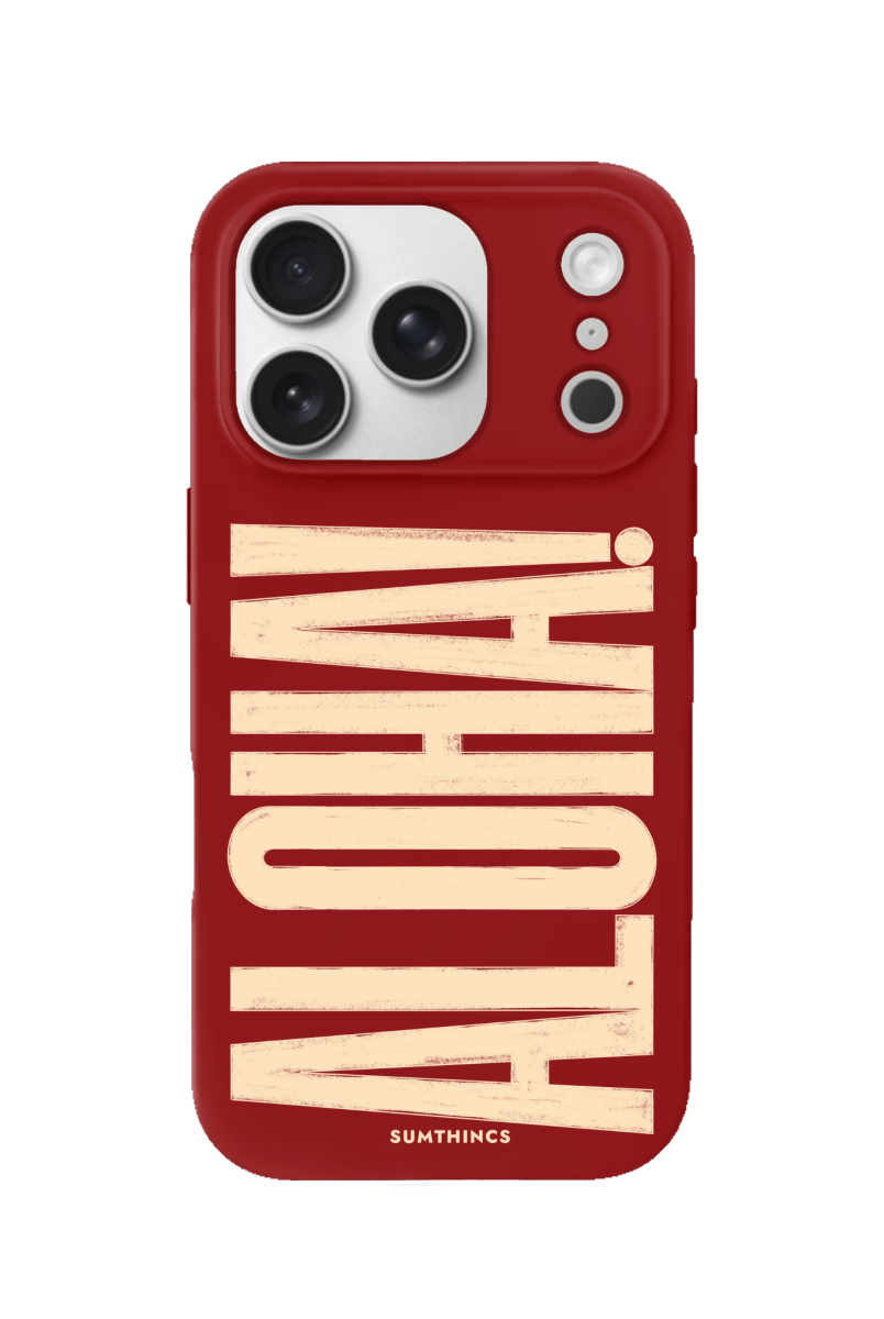 iPhone 17 Pro Aloha Premium Telefon Kılıfı Kırmızı - SUMTHINCS