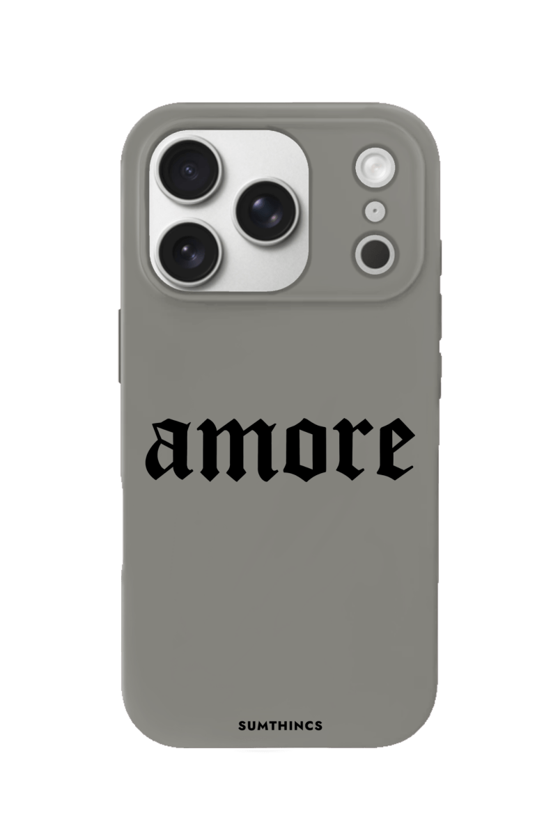 iPhone 17 Pro Amore Premium Telefon Kılıfı Gri - SUMTHINCS