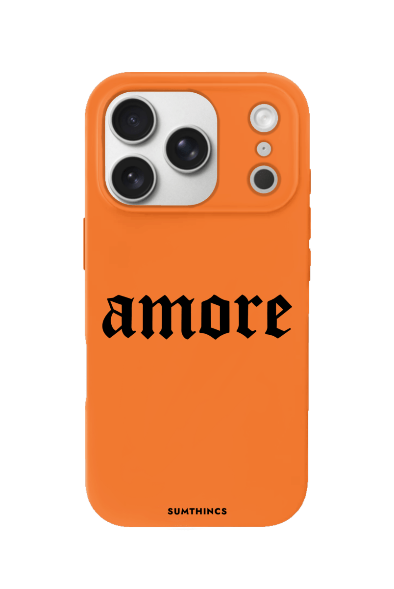 iPhone 17 Pro Amore Premium Telefon Kılıfı Turuncu - SUMTHINCS