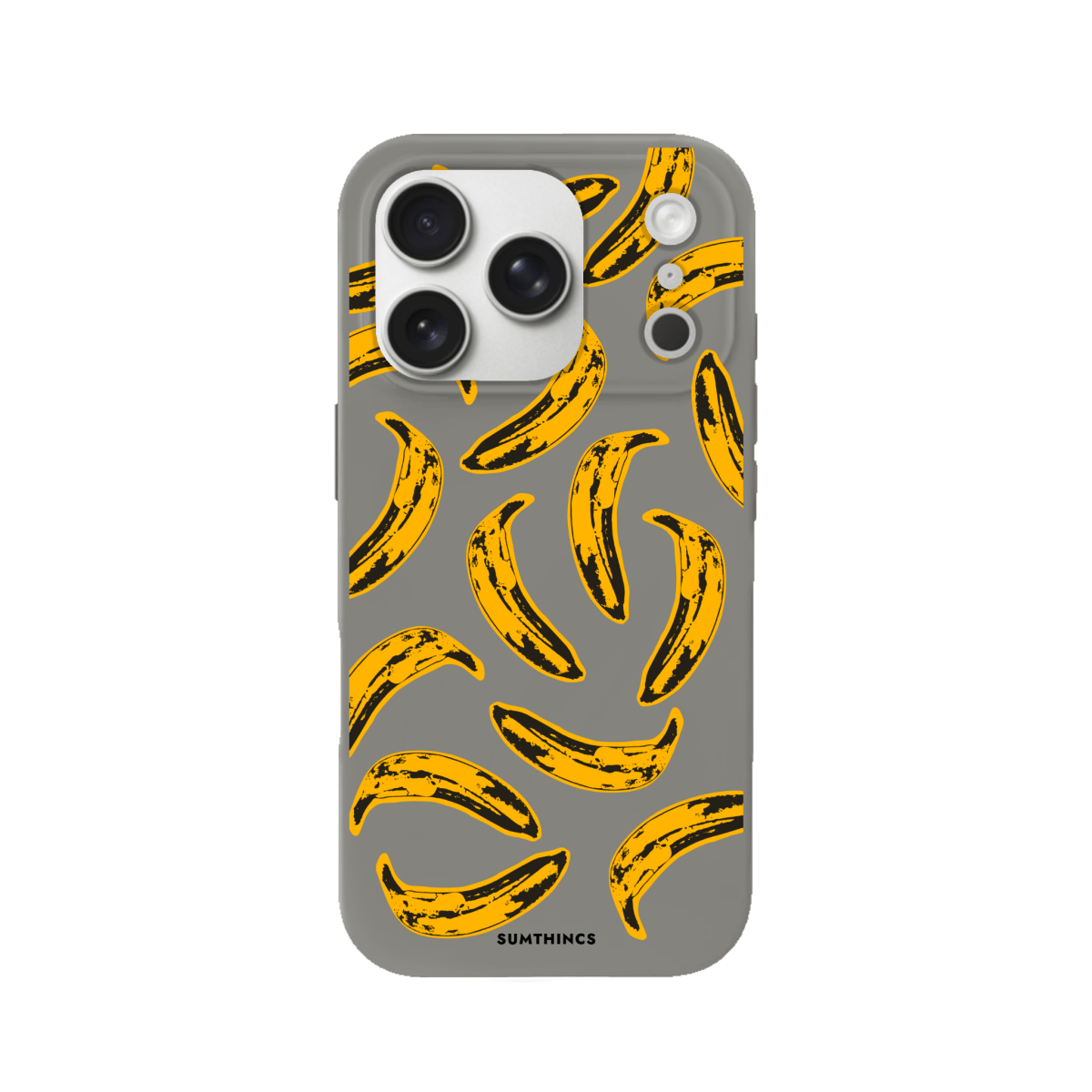 iPhone 17 Pro Banana Premium Telefon Kılıfı Gri - SUMTHINCS