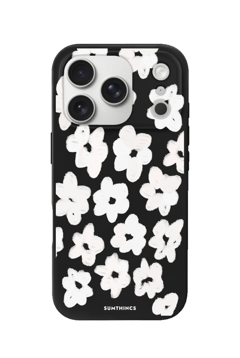 iPhone 17 Pro Blossoms Premium Telefon Kılıfı Siyah - SUMTHINCS