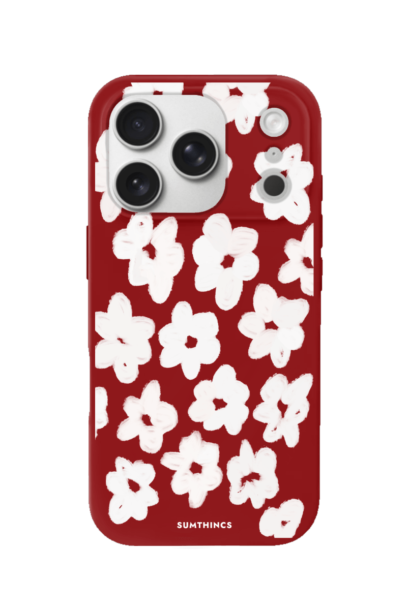 iPhone 17 Pro Blossoms Premium Telefon Kılıfı Kırmızı - SUMTHINCS