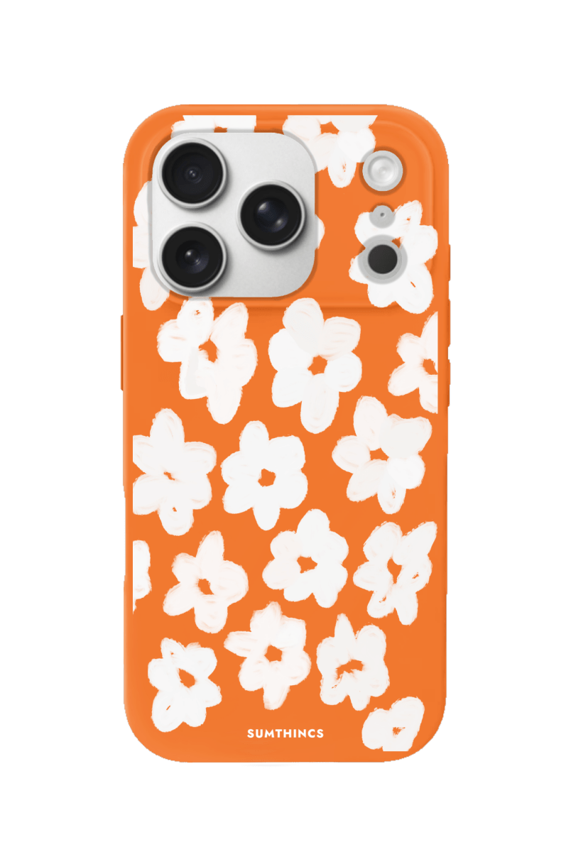 iPhone 17 Pro Blossoms Premium Telefon Kılıfı Turuncu - SUMTHINCS