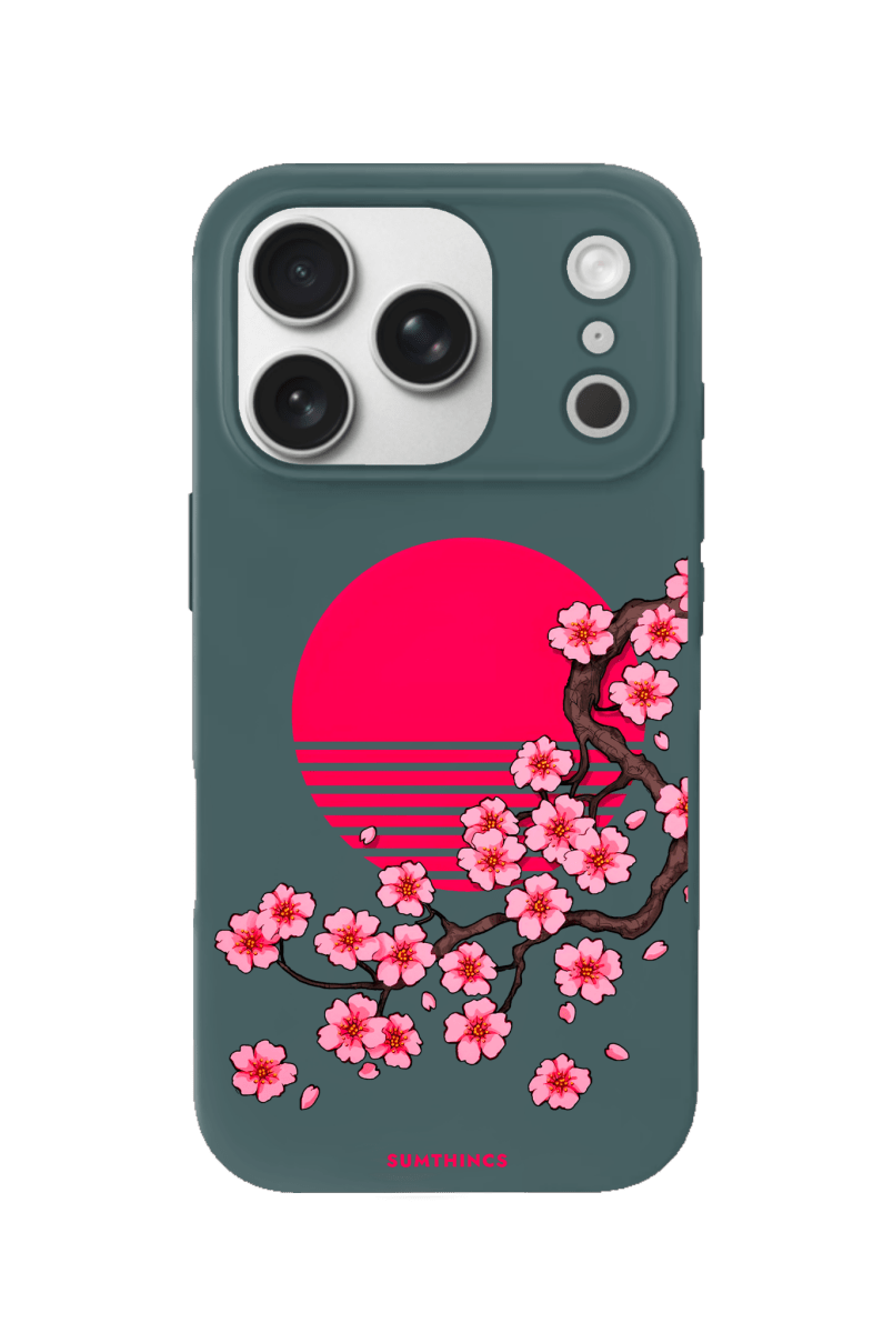 iPhone 17 Pro Cherry Blossom Dawn Premium Telefon Kılıfı Kaktüs Yeşili - SUMTHINCS