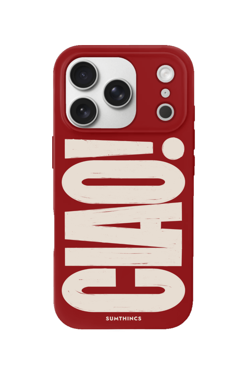 iPhone 17 Pro CIAO! Premium Telefon Kılıfı Kırmızı - SUMTHINCS