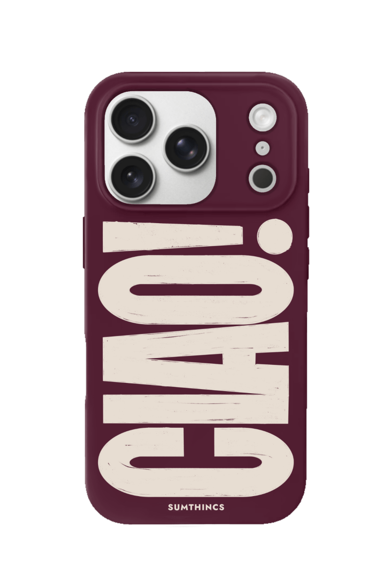 iPhone 17 Pro CIAO! Premium Telefon Kılıfı Bordo - SUMTHINCS