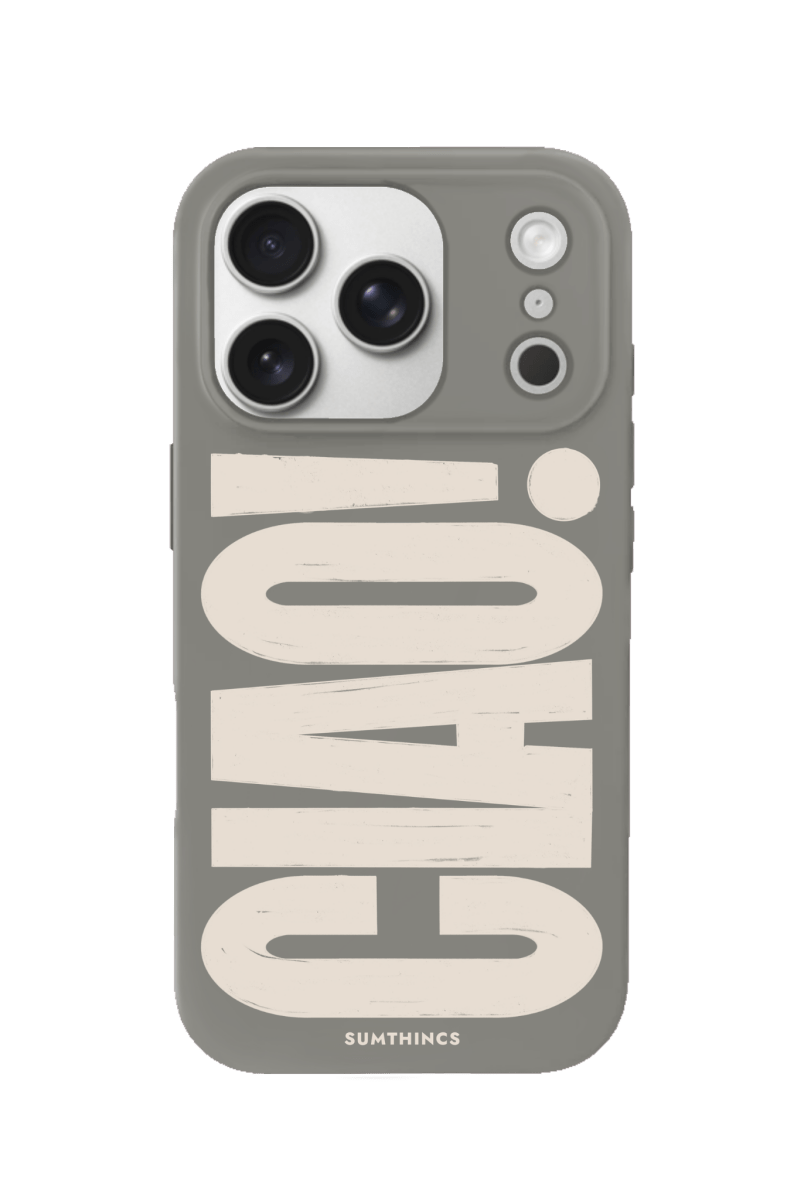 iPhone 17 Pro CIAO! Premium Telefon Kılıfı Gri - SUMTHINCS