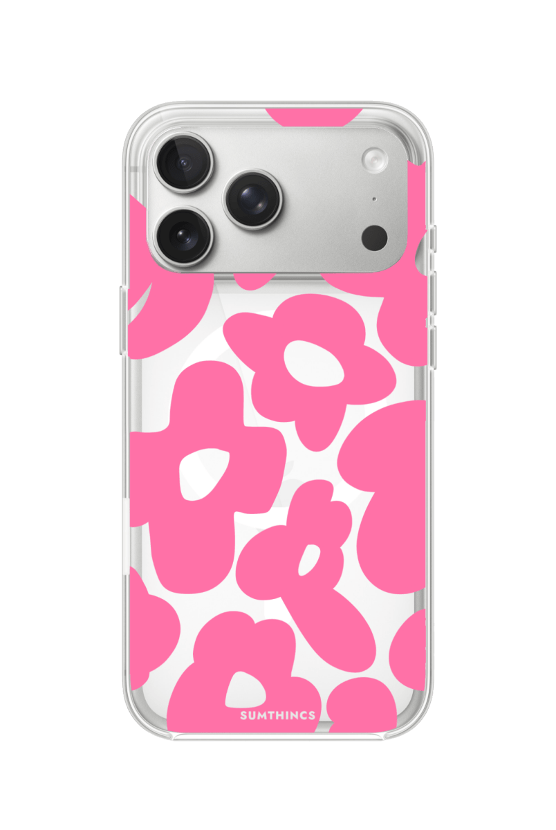 iPhone 17 Pro Daisy Pop Clear Magsafe Telefon Kılıfı - SUMTHINCS