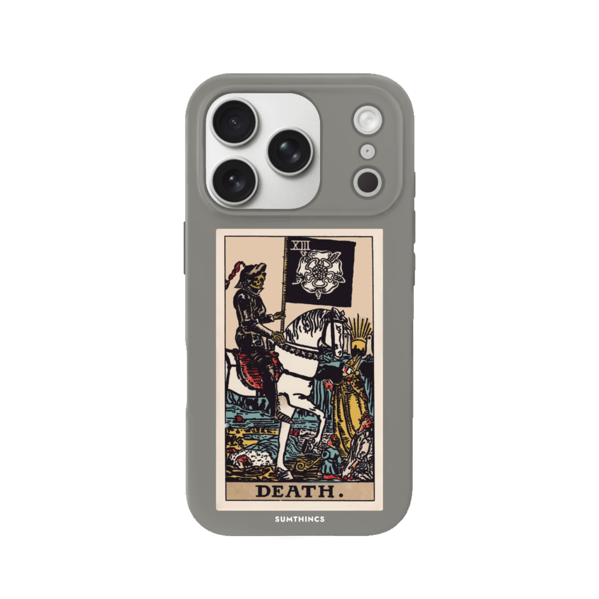 iPhone 17 Pro Death Premium Telefon Kılıfı Gri - SUMTHINCS