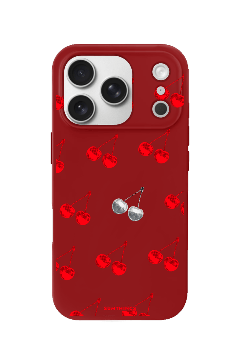 iPhone 17 Pro Disco Cherry Premium Telefon Kılıfı Kırmızı - SUMTHINCS