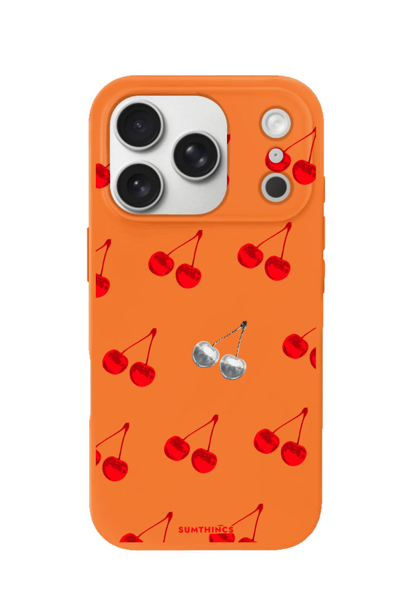 iPhone 17 Pro Disco Cherry Premium Telefon Kılıfı Turuncu - SUMTHINCS