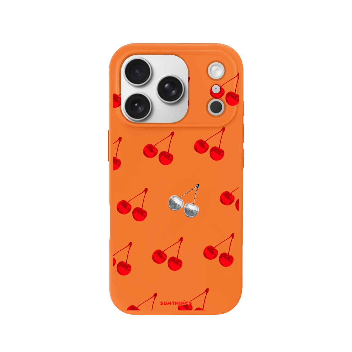 iPhone 17 Pro Disco Cherry Premium Telefon Kılıfı Turuncu - SUMTHINCS