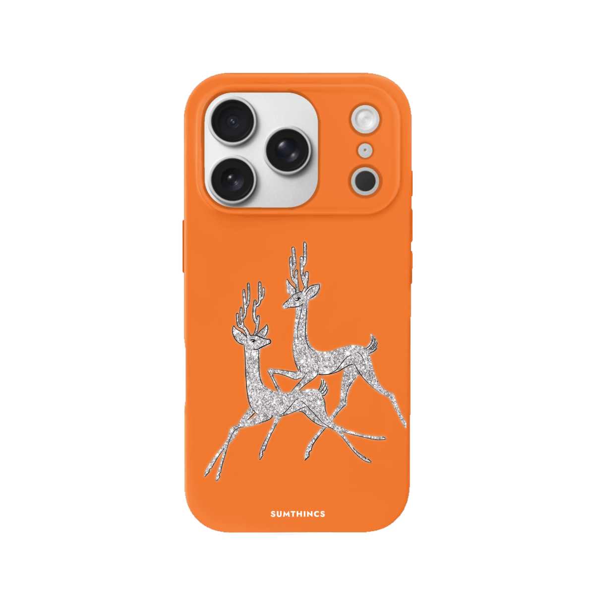 iPhone 17 Pro Disco Deers Premium Telefon Kılıfı Turuncu - SUMTHINCS