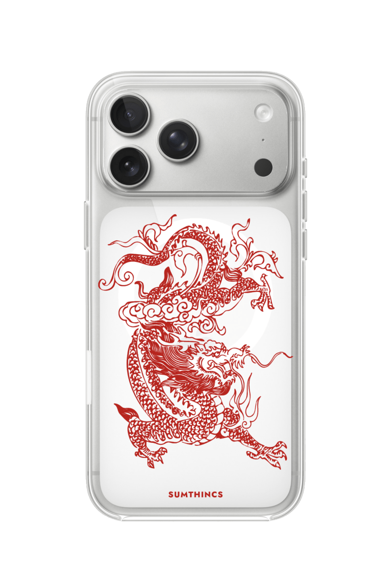 iPhone 17 Pro Dragon Clear Magsafe Şeffaf Telefon Kılıfı - SUMTHINCS