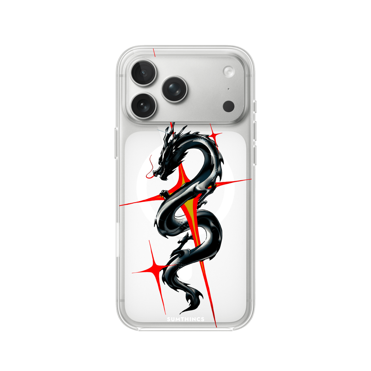 iPhone 17 Pro Dragonflare Clear Magsafe Telefon Kılıfı - SUMTHINCS