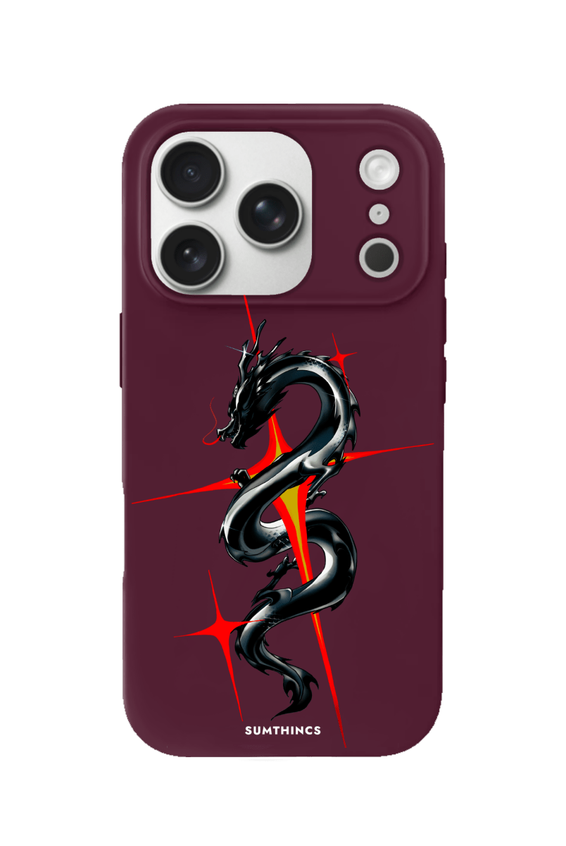 iPhone 17 Pro Dragonflare Premium Telefon Kılıfı Bordo - SUMTHINCS
