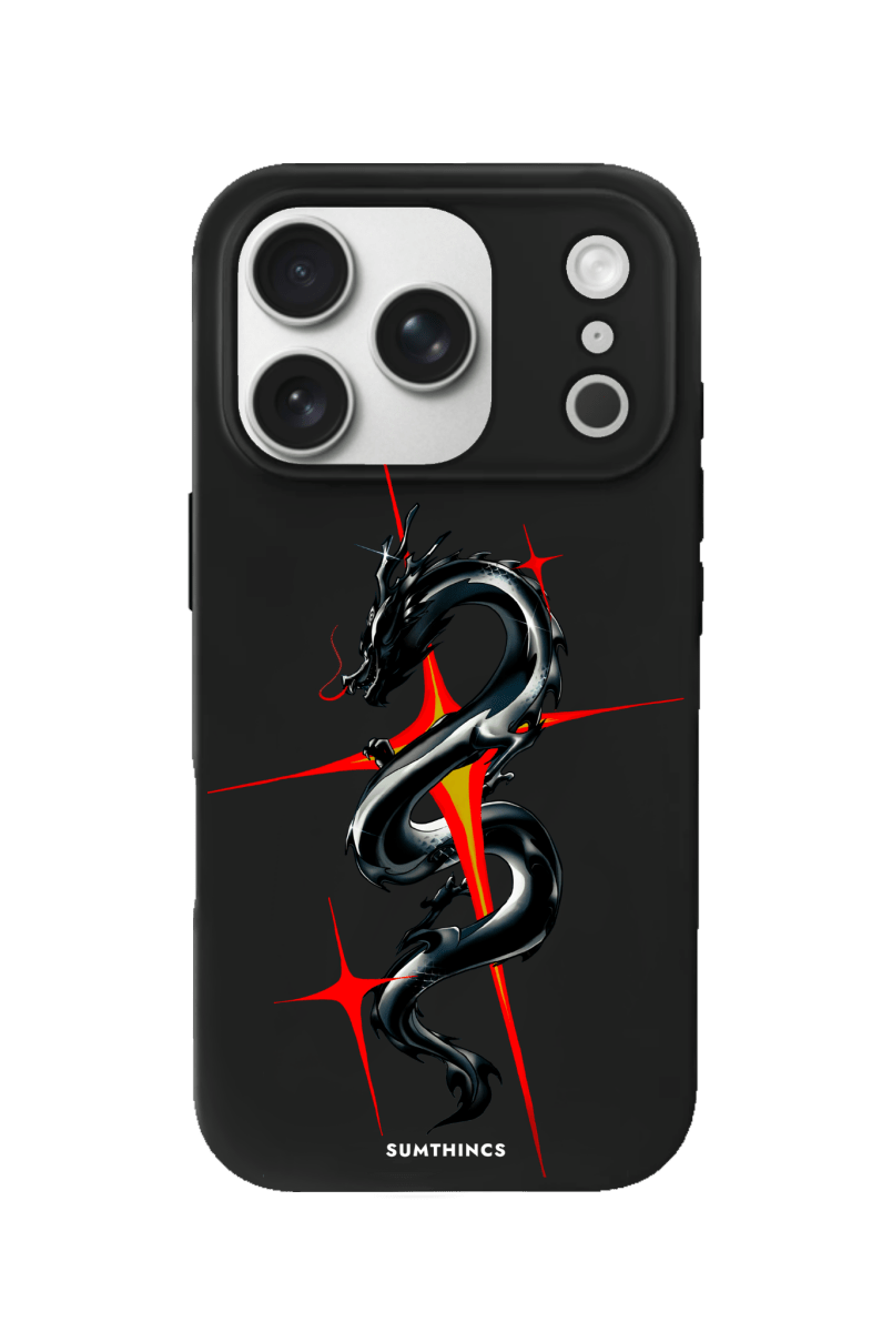 iPhone 17 Pro Dragonflare Premium Telefon Kılıfı Siyah - SUMTHINCS