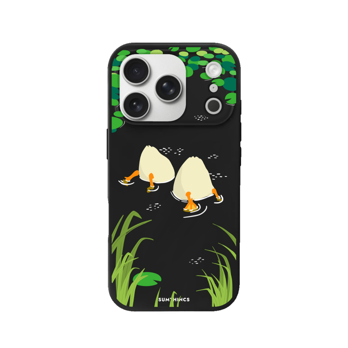 iPhone 17 Pro Ducks Premium Telefon Kılıfı Siyah - SUMTHINCS