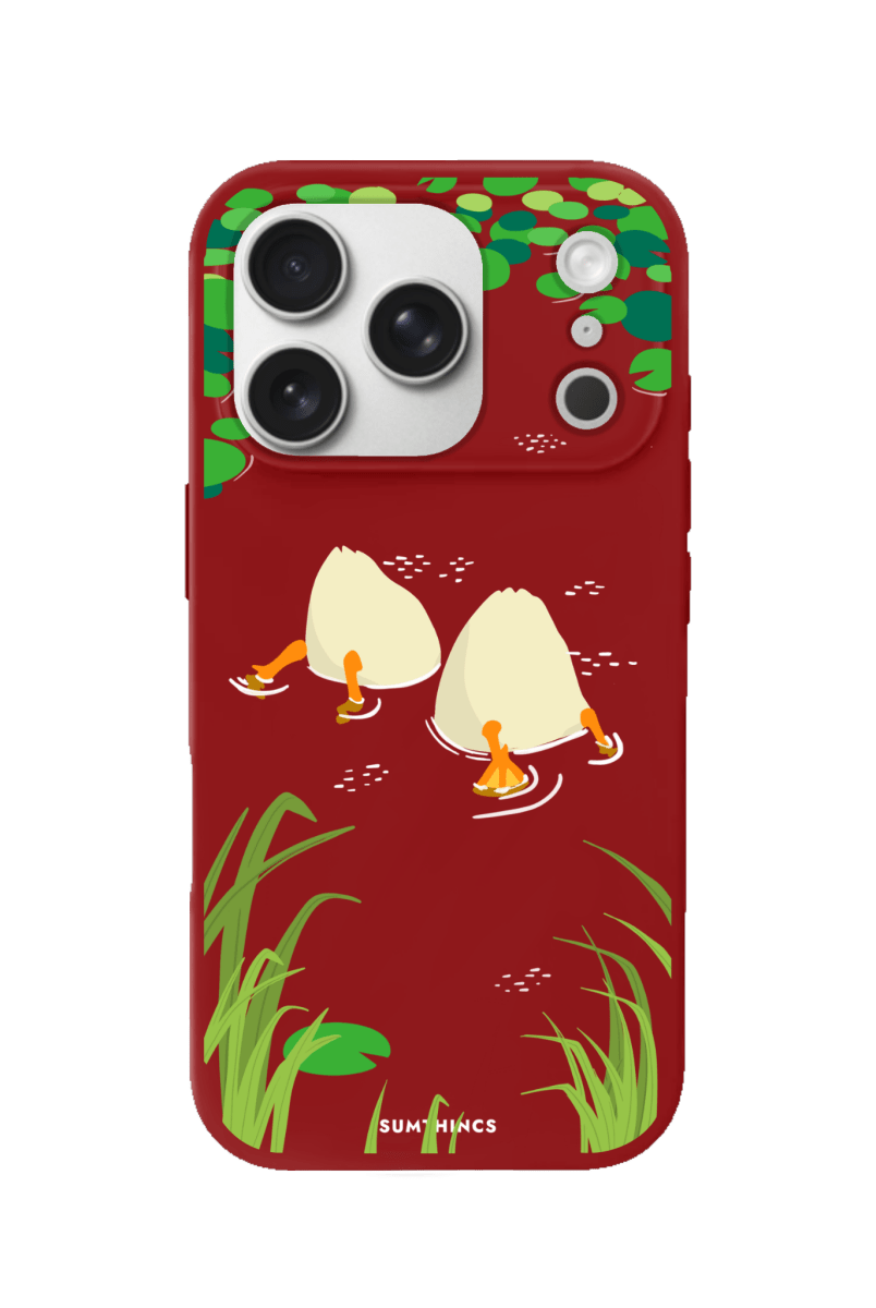 iPhone 17 Pro Ducks Premium Telefon Kılıfı Kırmızı - SUMTHINCS