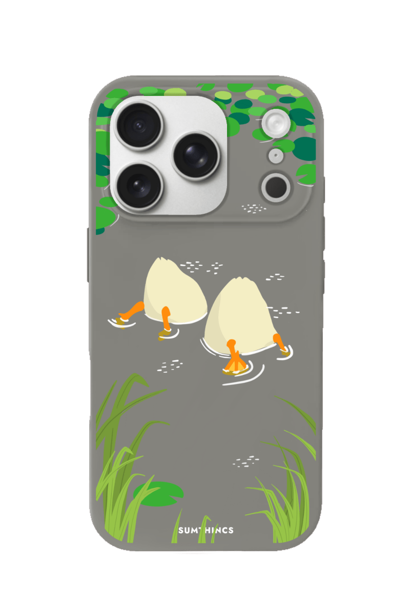 iPhone 17 Pro Ducks Premium Telefon Kılıfı Gri - SUMTHINCS