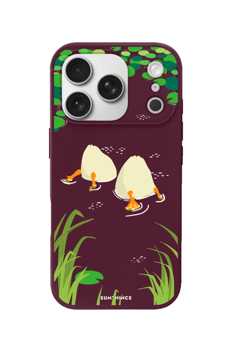 iPhone 17 Pro Ducks Premium Telefon Kılıfı Bordo - SUMTHINCS