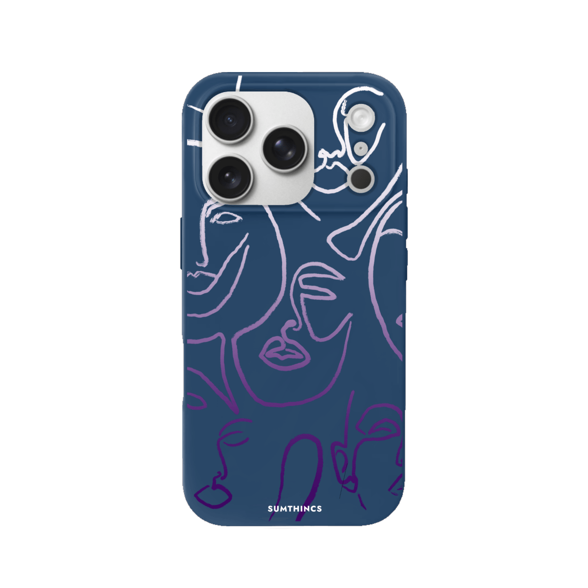 iPhone 17 Pro Faces Premium Telefon Kılıfı Pasifik Mavi - SUMTHINCS