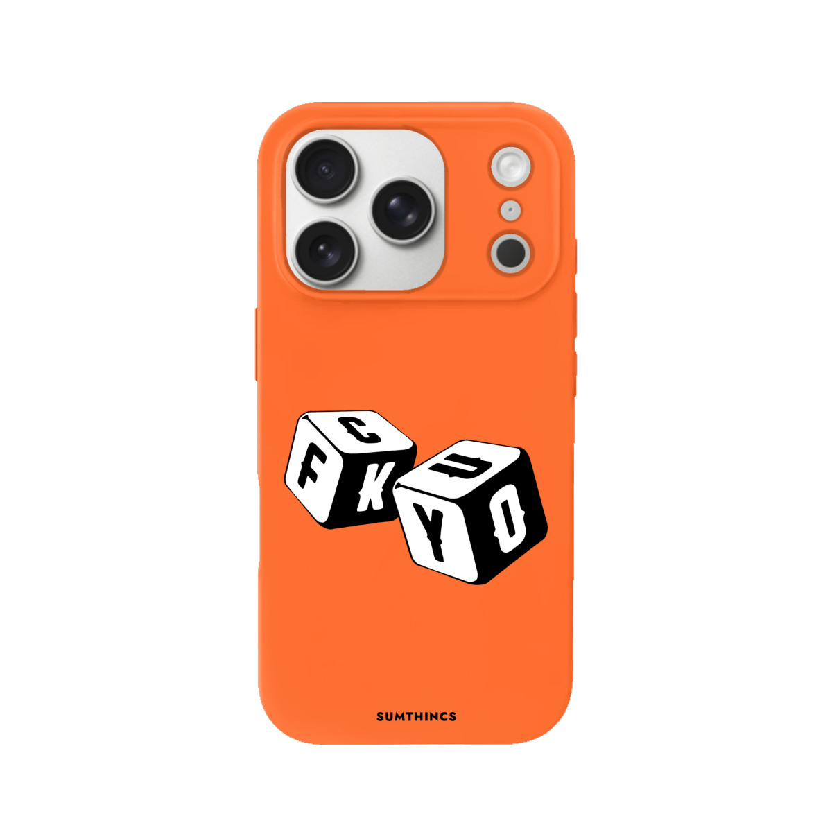 iPhone 17 Pro Fck You Premium Telefon Kılıfı Turuncu - SUMTHINCS