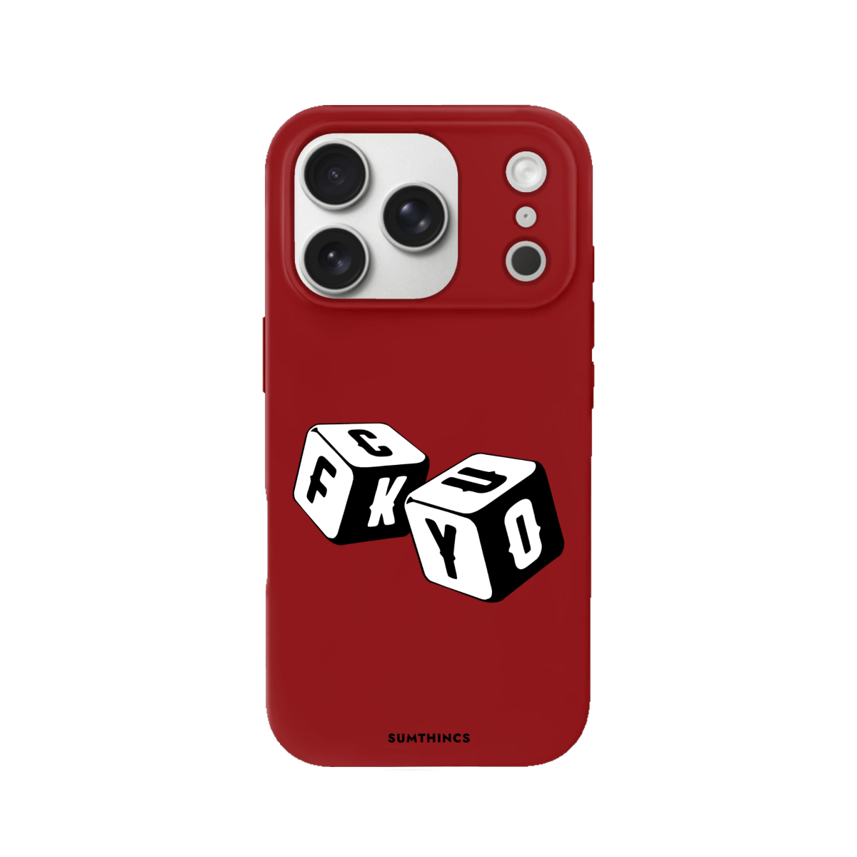 iPhone 17 Pro Fck You Premium Telefon Kılıfı Kırmızı - SUMTHINCS