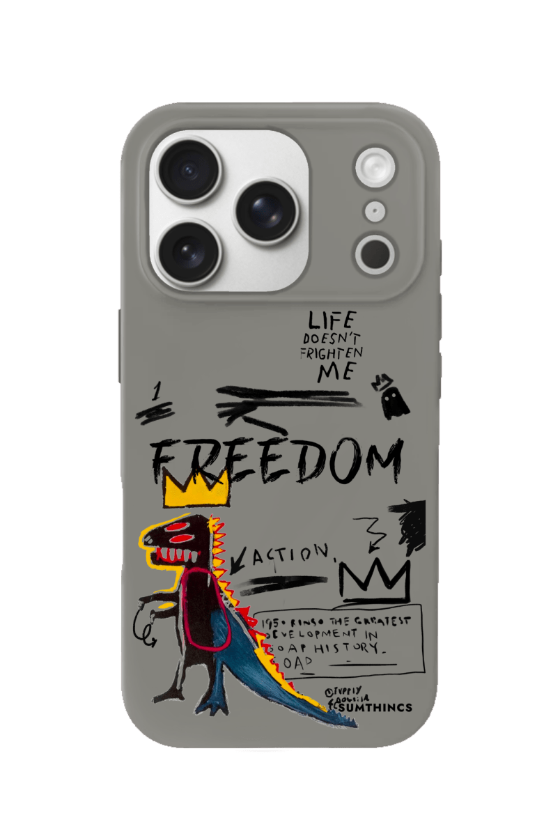 iPhone 17 Pro Freedom Premium Telefon Kılıfı Gri - SUMTHINCS