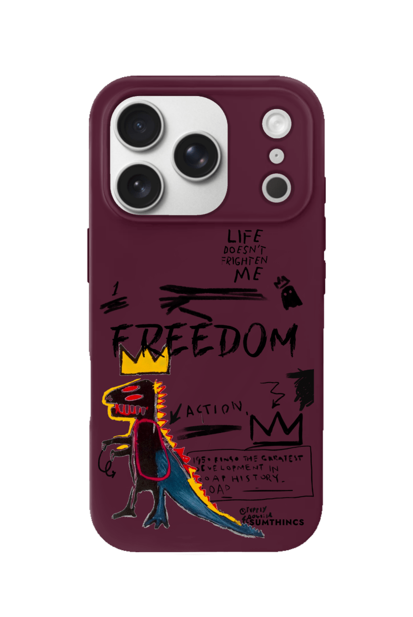iPhone 17 Pro Freedom Premium Telefon Kılıfı Bordo - SUMTHINCS
