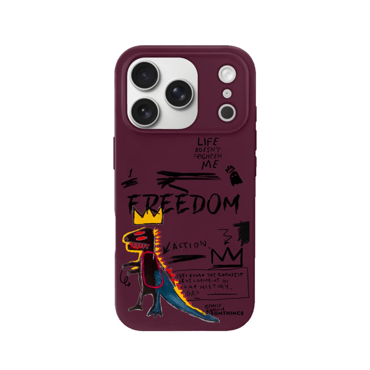 iPhone 17 Pro Freedom Premium Telefon Kılıfı Bordo - SUMTHINCS