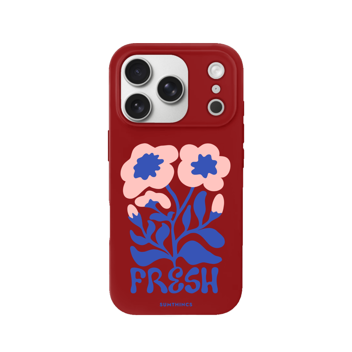 iPhone 17 Pro Fresh Flowers Premium Telefon Kılıfı Kırmızı - SUMTHINCS