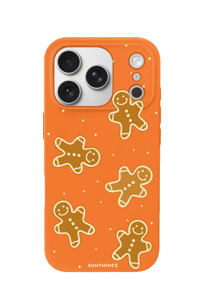 iPhone 17 Pro Gingerbread Man Premium Telefon Kılıfı Turuncu - SUMTHINCS