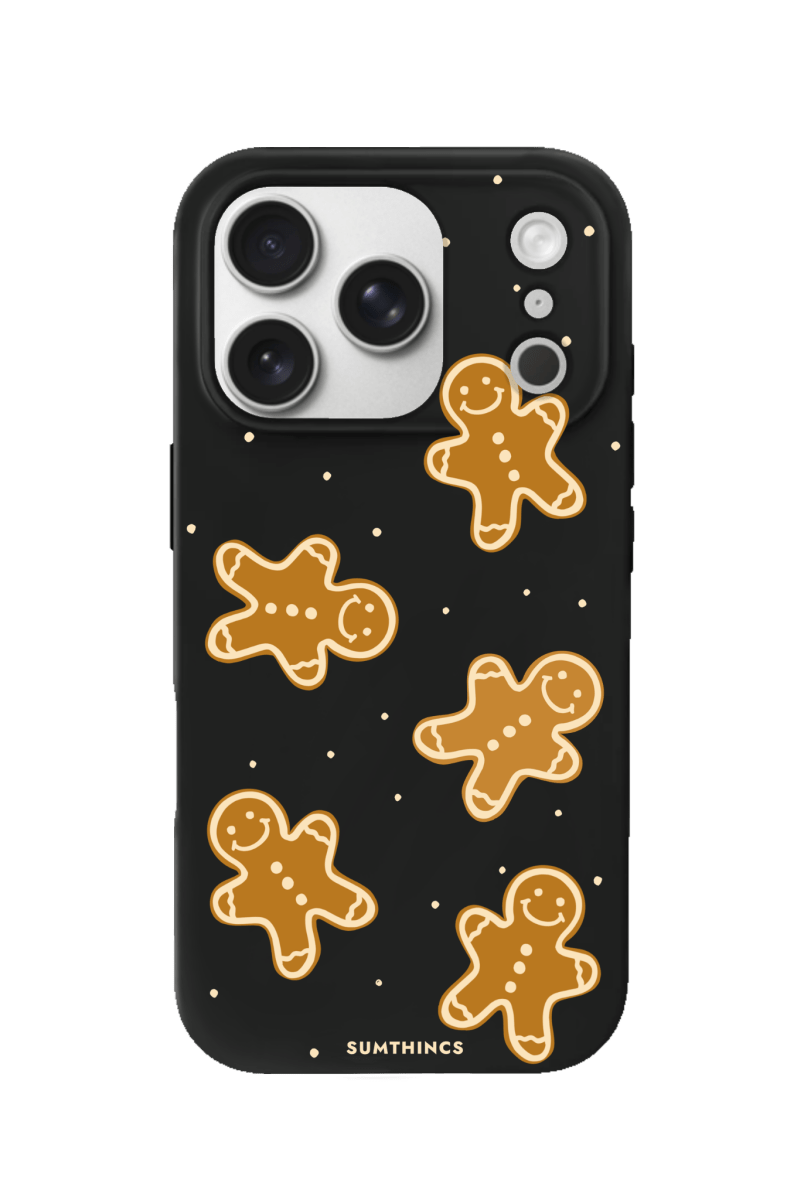 iPhone 17 Pro Gingerbread Man Premium Telefon Kılıfı Siyah - SUMTHINCS