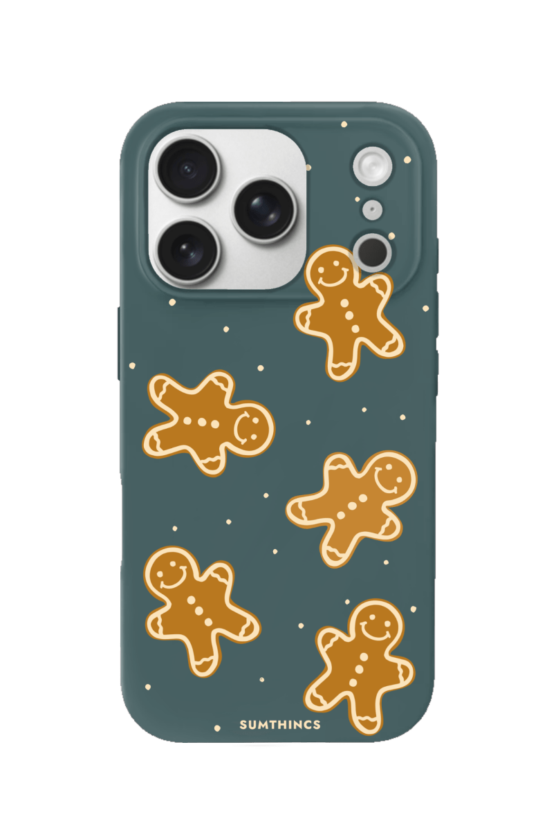 iPhone 17 Pro Gingerbread Man Premium Telefon Kılıfı Kaktüs Yeşili - SUMTHINCS