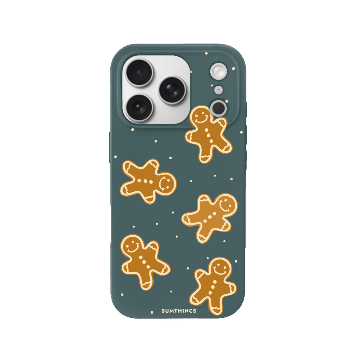 iPhone 17 Pro Gingerbread Man Premium Telefon Kılıfı Kaktüs Yeşili - SUMTHINCS