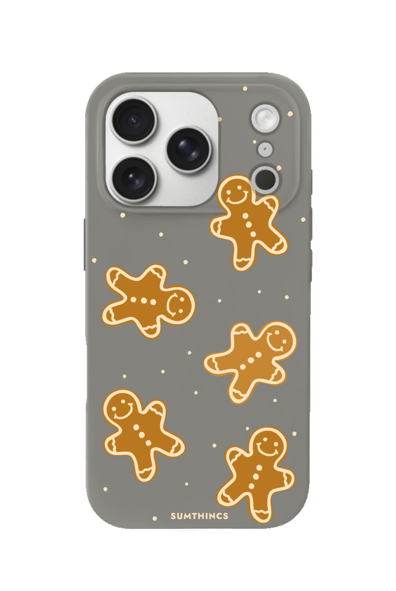 iPhone 17 Pro Gingerbread Man Premium Telefon Kılıfı Gri - SUMTHINCS