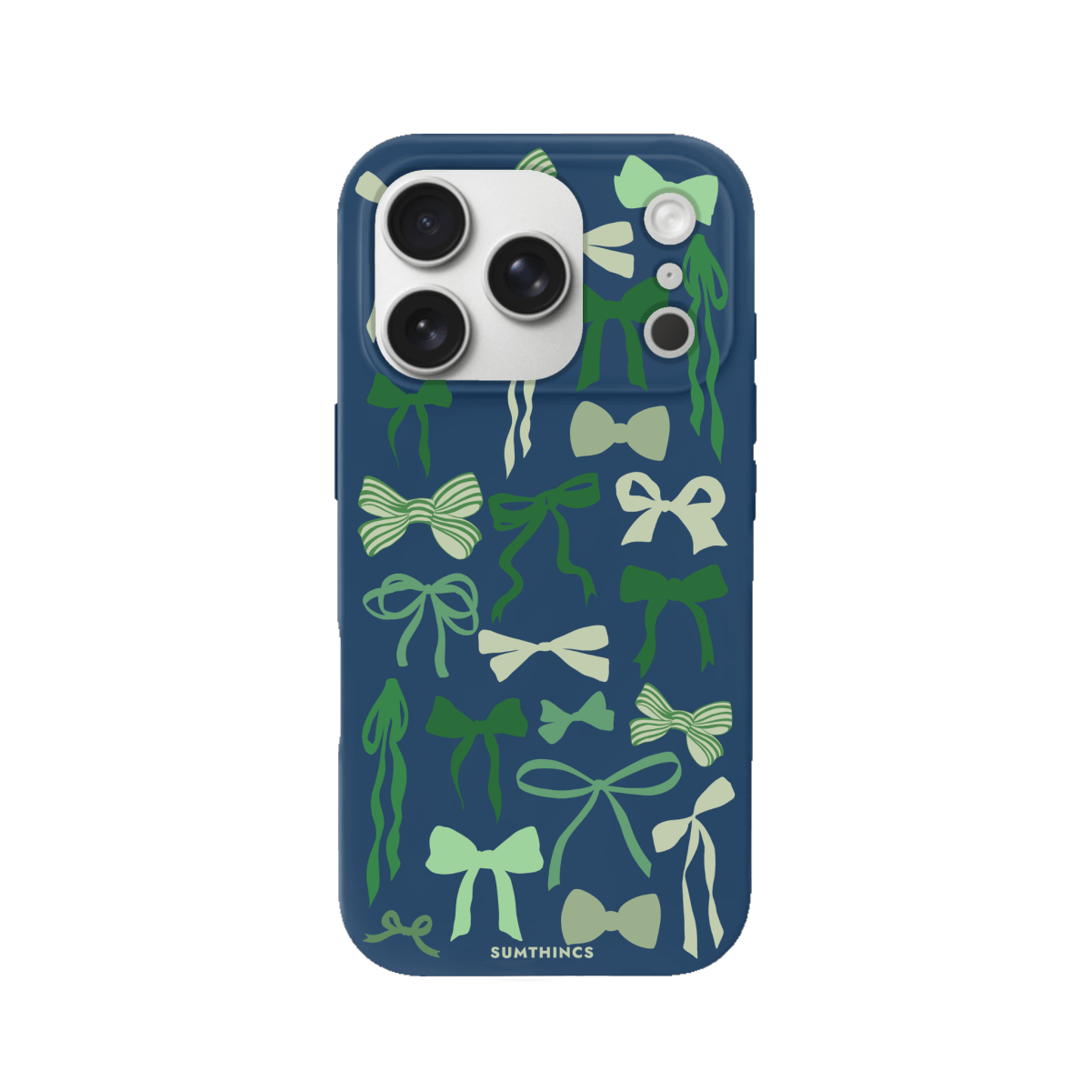 iPhone 17 Pro Green Garland Premium Telefon Kılıfı Pasifik Mavi - SUMTHINCS