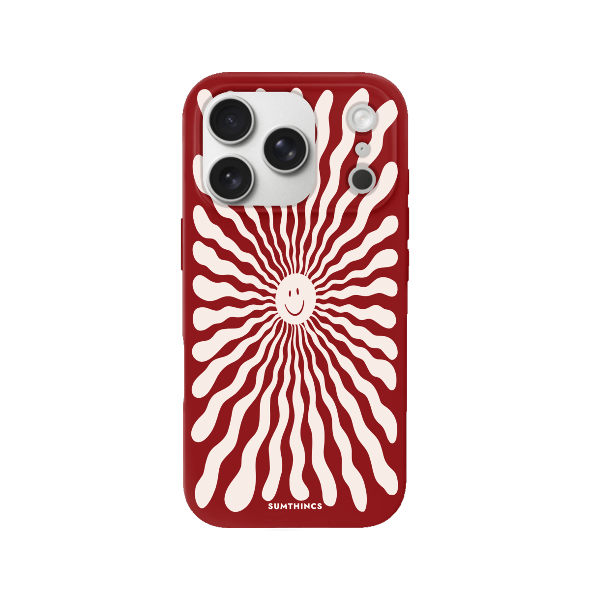 iPhone 17 Pro Happy Little Sun Premium Telefon Kılıfı Kırmızı - SUMTHINCS