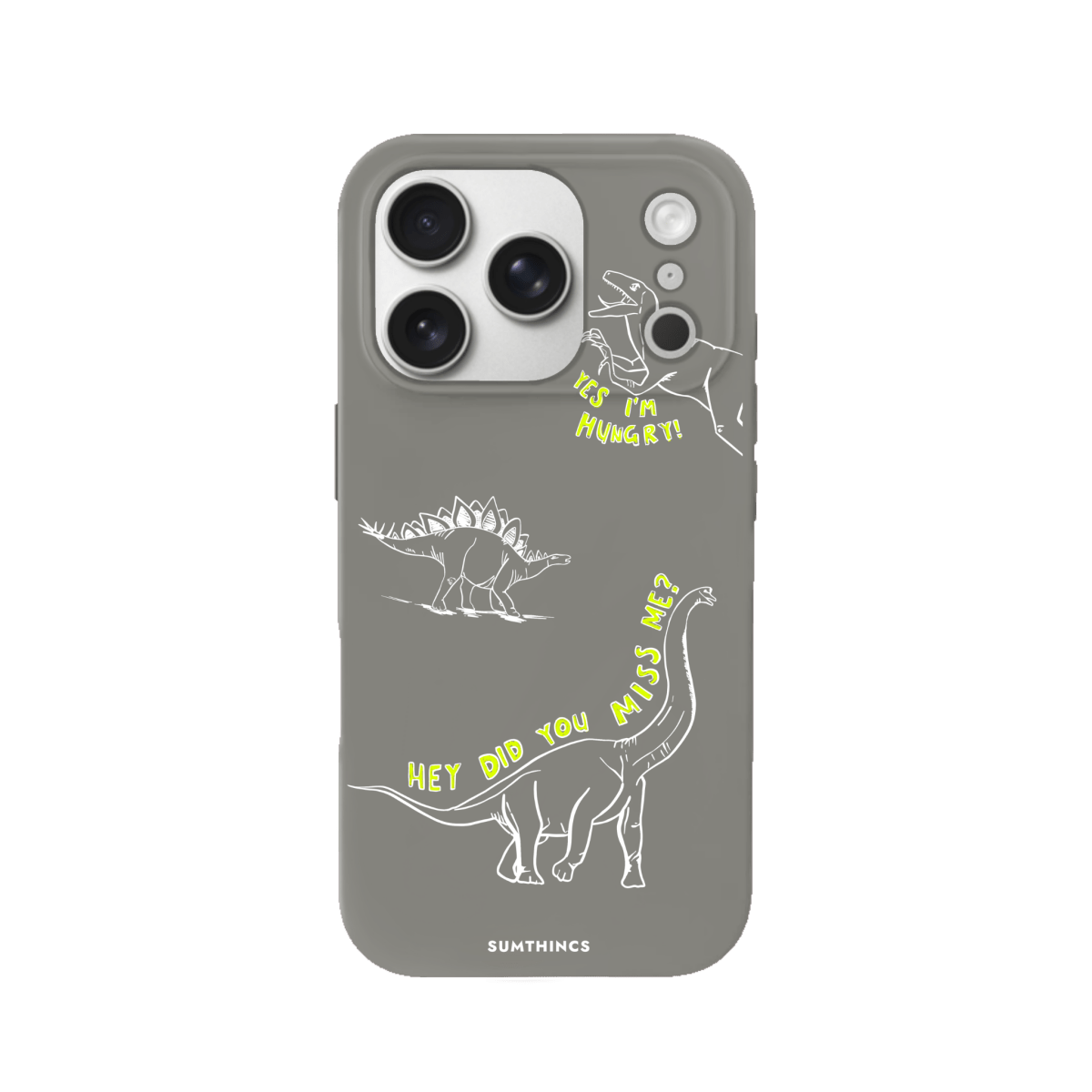 iPhone 17 Pro Hey Did You Miss Me? Premium Telefon Kılıfı Gri - SUMTHINCS